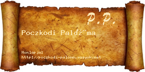 Poczkodi Palóma névjegykártya